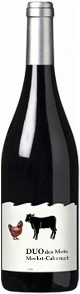 Вино DUO des Mets Merlot-Cabernet Pays D'Oc IGP 2017 750 мл