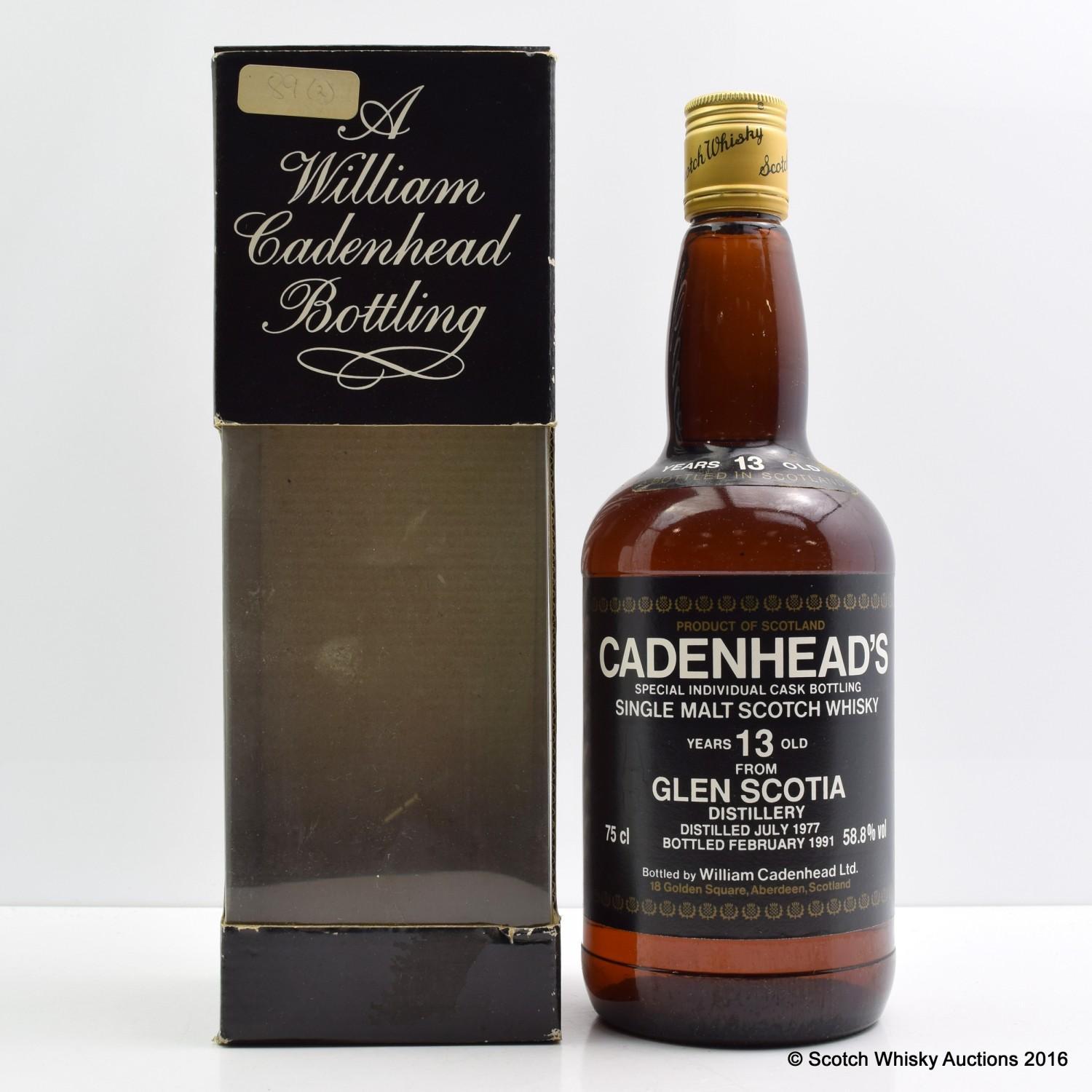 Виски Cadenhead`s, Glen Scotia, Глен Скот, 1977,  58,8% 75cl