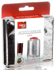 Охладительная рубашка  VacuVin Active Cooler Can Silver J-Hook  для емкостей 0,33л, цвет: серебристая, блистер