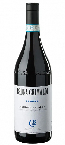 Вино Bruna Grimaldi Badarina Nebbiolo D'alba Bonurei  2022  750 мл 