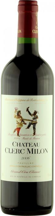 Вино Chateau Clerc Milon  Grand Cru Classe Pauillac AOC  Шато Клерк Милон 2010  750 мл