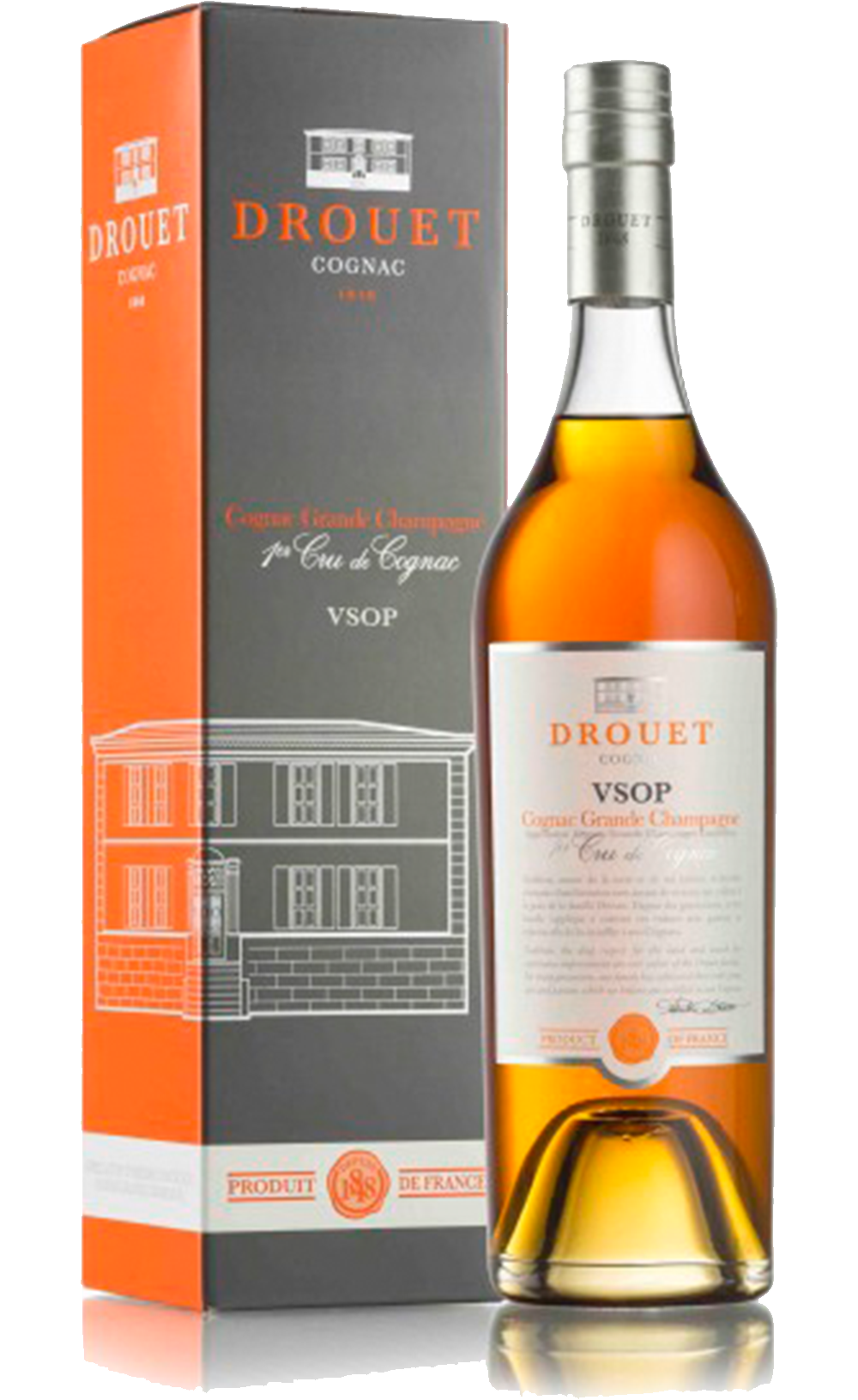 Коньяк Drouet Grande Champagne VSOP gift in box 700 мл