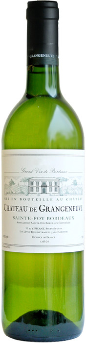 Вино "Chateau de Grangeneuve" Blanc, Sainte-Foy Bordeaux Шато де Гранжнёв  белое 2015   750 мл