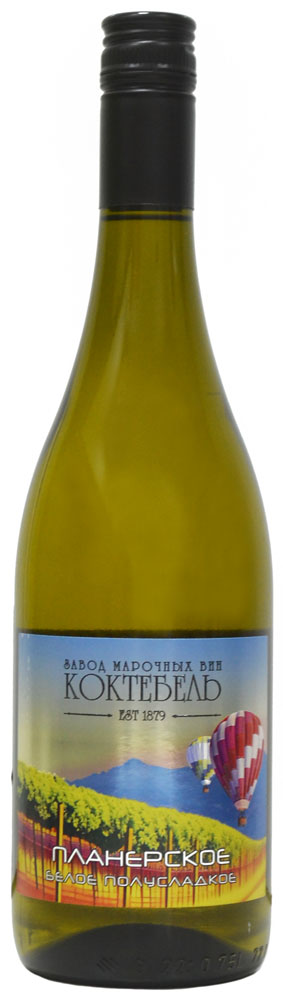 Вино Коктебель Планерское  Атмосфера белое полусладкое  2024  750 мл 12,5%