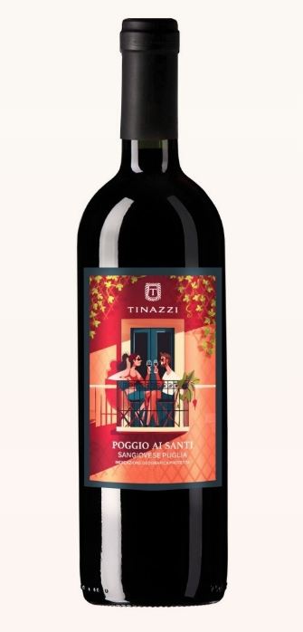 Вино красное сухое "Poggio Ai Santi" Sangiovese Dry, Puglia IGP  "Поджо Ай Санти" Санджовезе 2024 750 мл