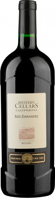 Вино Les Grands Chais de France Western Cellars  Zinfandel Red  Вестерн Селларс Зинфандель 2019 1500 мл