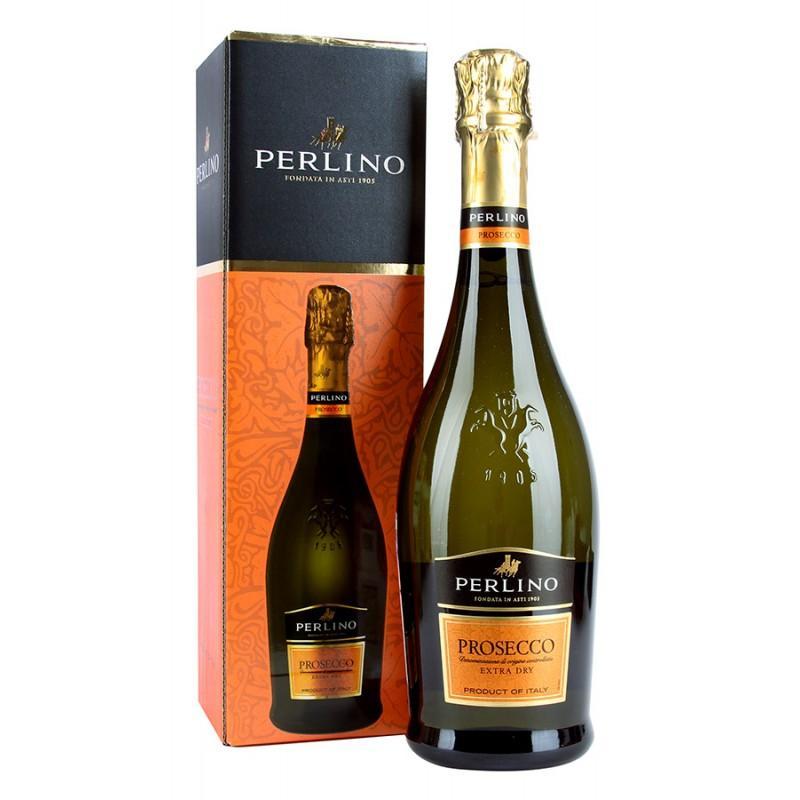Игристое вино Perlino Prosecco   Perlino Asti DOCG gift in box Перлино Просекко Асти DOCG в подарочной упаковке 750 мл