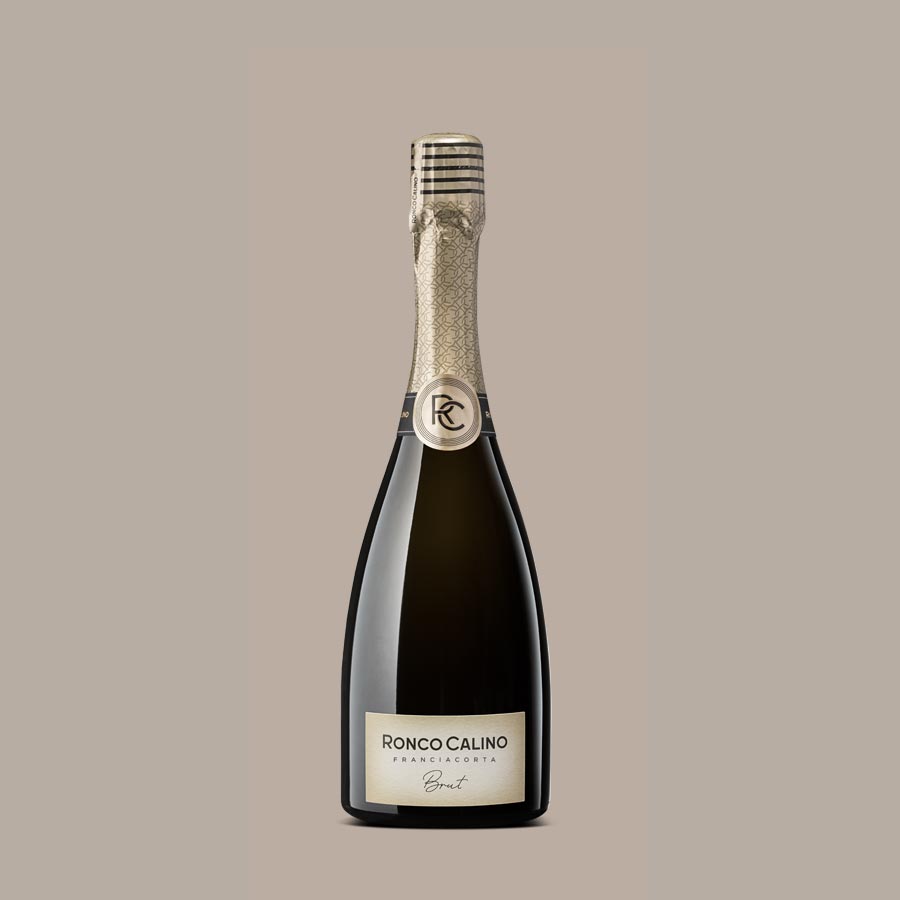 Игристое вино  Ronco Calino Franciacorta Brut gift box  3000  мл  12,5%