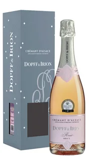 Игристое вино Dopff & Irion Cremant d'Alsace Rose Brut в подарочной упаковке 2022 750 мл