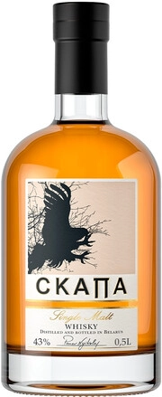 Виски  Skapa  Single Malt  Скапа Сигл Молт  Винокурня Нарочь  500 мл    500 мл  43 %