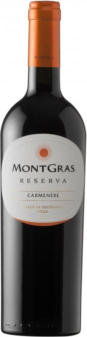 Вино MontGras  Reserva  Carmenere МонтГрас Ресерва  Карменере   2016  750 мл