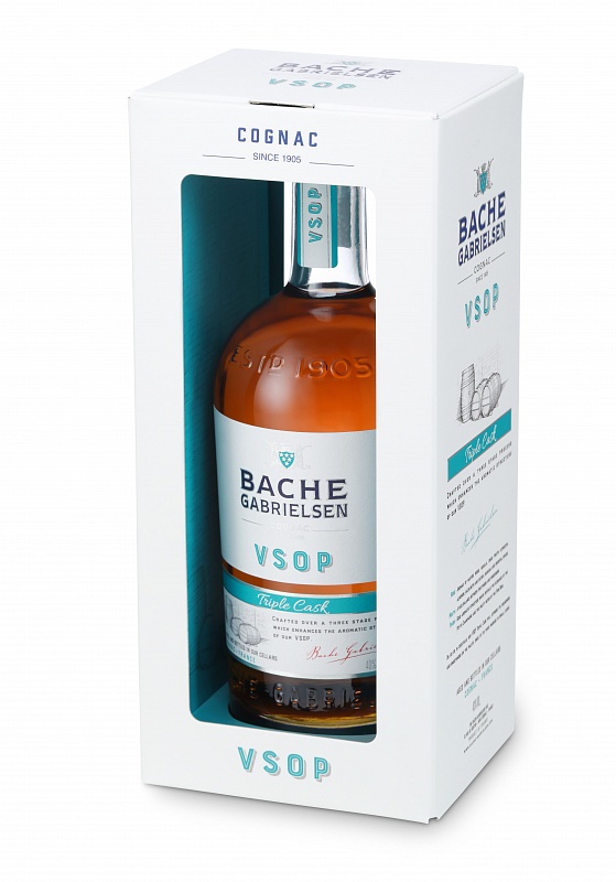 Коньяк Bache-Gabrielsen VSOP  Triple Cask АОС Cognac  Баш-Габриэльсен  ВСОП  Трипл Каск  в п/у 700 мл