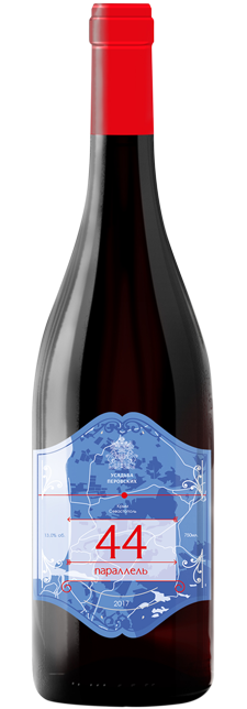 Вино  Усадьба Перовских 44 Параллель Каберне Совиньон Мерло 2020  750 мл