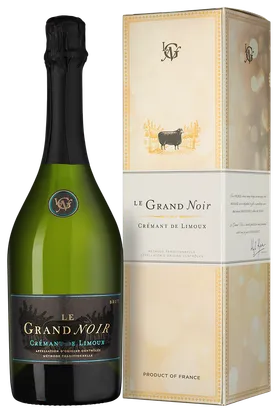 Игристое вино Le Grand Noir Cremant de Limoux  2021 gift box  750 мл