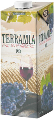 Вино Terramia Rosso Dry  Tetra Pak  Террамия Красное Сухое Тетра Пак  1000 мл