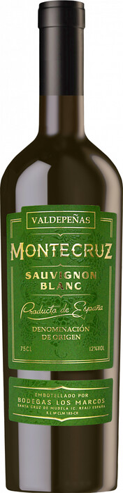 Вино   Montecruz  Sauvignon Blanc   Valdepenas DO  Монтекрус  Совиньон Блан  750 мл