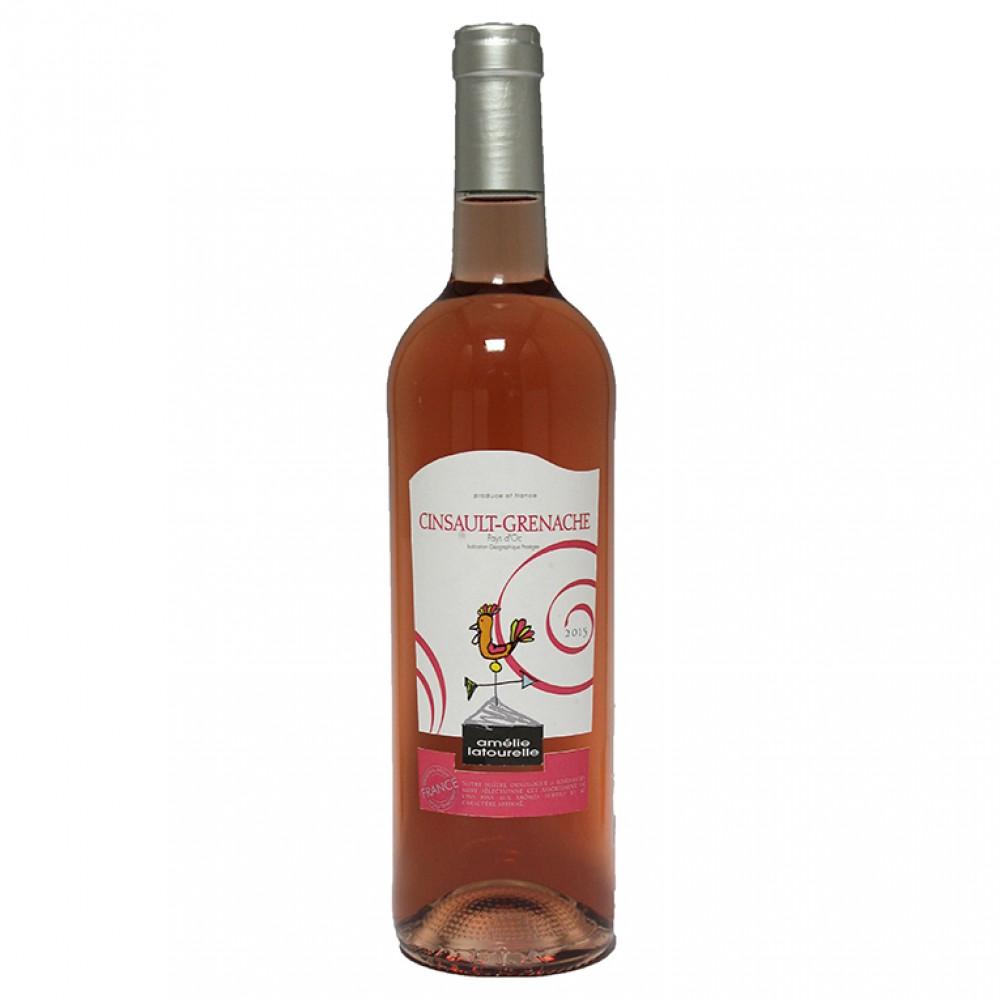 Вино  Amelie Latourelle  Сinsault-Grenache Амели Лятурель  Сенсо-Гренаш   2017 750 мл