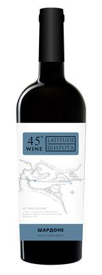 Вино  Винная Широта 45  Шардоне   750 мл