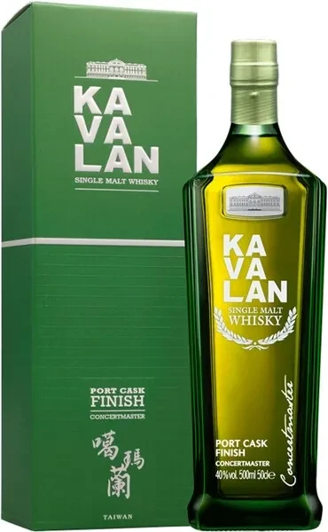 Виски Kavalan Concertmaster Port Finish 55% gift box  500 мл