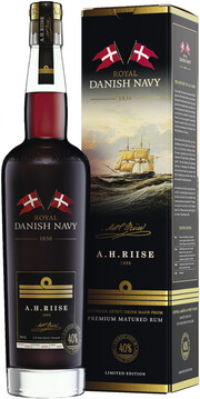 Ром  A.H. Riise   Royal Danish Navy  gift box  700 мл