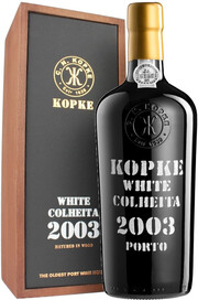 Портвейн Kopke Colheita White Porto  wooden box 2003 750 мл