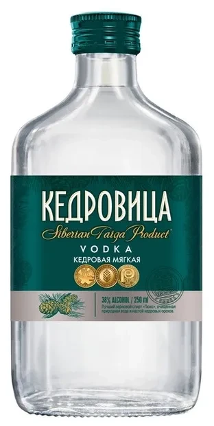 Водка Кедровица Кедровая Мягкая  250 мл