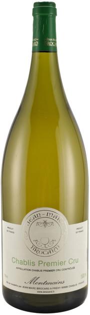 Вино Chablis Premier Cru AOC Montmains Жан-Марк Брокар  Шабли Премьер Крю Монмен   2017 1500 мл