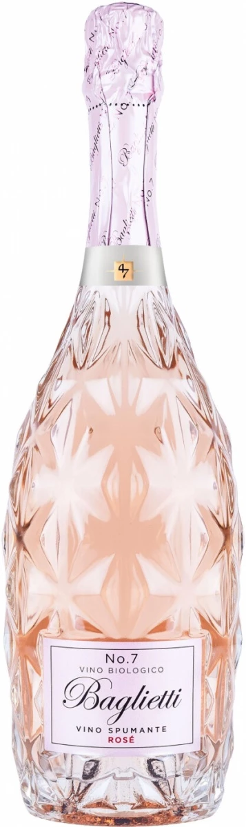 Игристое вино 47 Anno Domini, Baglietti №7, Spumante Rose Extra Dry Biologico Prosecco DOC 2022  750 мл  11%