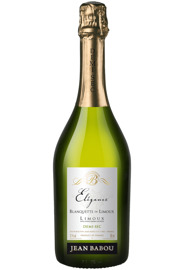 Вино игристое  Jean Babou Elegance Blanquette de Limoux  Demi-Sec  AOC  750 мл