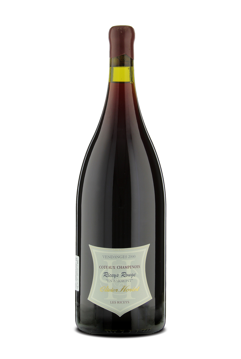 Вино Olivier Horiot En Barmont Riceys Rouge Coteaux Champenois AOC Оливье Орио Ан Бармон Рисе Руж Кото Шампенуа 2000 1500 мл