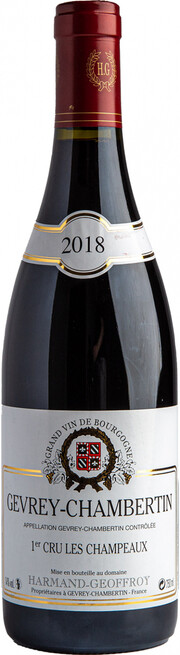Вино Domaine Harmand-Geoffroy Gevrey-Chambertin 1er Cru Les Champeaux  2018 750 мл 14%