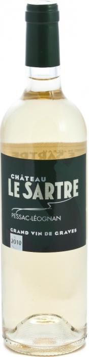 Вино  Chateau Le Sartre  Blanc Pessac-Leognan AOC  Шато лё Сартр белое   2010  750 мл