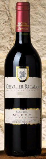 Вино Chevalier Bacalan Medoc, Шевалье Бакалан Бордо Медок Руж 2009 14%
