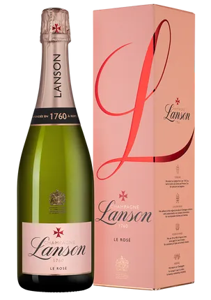 Вино Lanson Le Rose Brut в подарочной коробке 2018 750 мл 12,5%