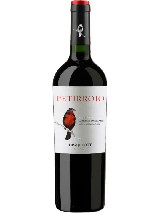 Вино Bisquertt  Petirrojo Reserva Cabernet Sauvignon Colchagua Valley DO  2023  750 мл
