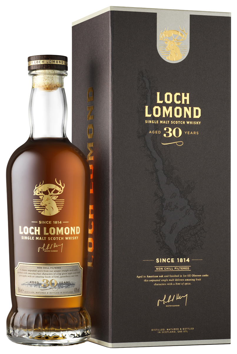 Виски Loch Lomond Aged  30 Years Single Malt Scotch  Лох Ломонд Сингл Молт 30 лет  в подарочной упаковке 700 мл
