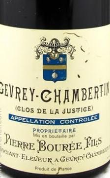 Вино Pierre Bourée Fils Gevrey-Chambertin Clos de la Justice Monopole  AOC Пьер Бури Фис Жевре-Шамбертен Кло де ля Жюстис 2007 750 мл
