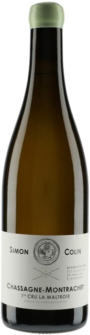 Вино Simon Colin Chassagne-Montrachet 1-er Cru La Maltroie AOC Симон Колин Шассань-Монраше Премье Крю Ля Мальтруа 2020 750 мл 13%