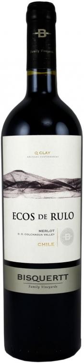 Вино Bisquertt  Ecos de Rulo  Merlot  Экос де Руло  Мерло  2010  750 мл