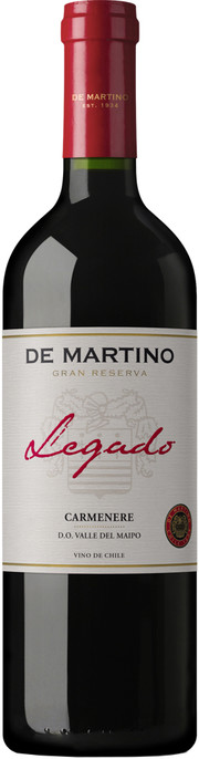Вино   De Martino Legado Carmenere   Де Мартино   Ледаго  Карменер 2017     750 мл
