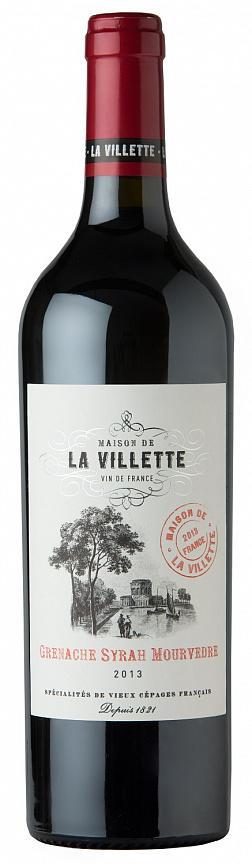 Вино Maison de La Villette Grenache Syrah Mourvedre Мезон де Ла Виллет  Гренаш - Сира - Мурведр 2014 750 мл