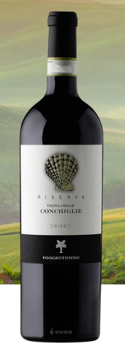 Вино Poggiotondo Chianti Riserva DOCG Vigna delle Conchiglie Поджиотондо Кьянти Ризерва Винья Делле Конкилие  2013 750 мл