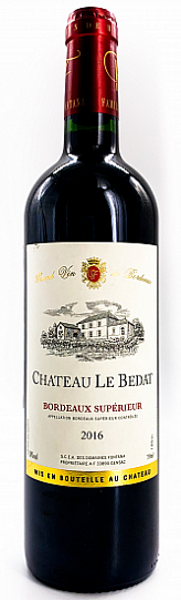 Вино Château Le Bedat Bordeaux Superieur  2019 750 мл 13,5%