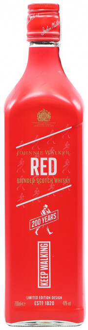 Виски Johnnie Walker   Red Label Limited Edition  design 200 Years Keep Walking  700 мл