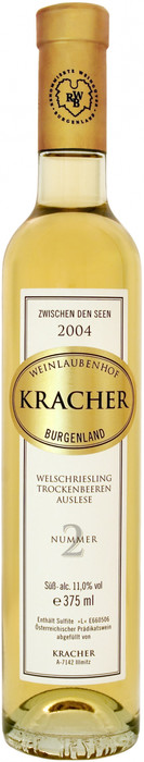 Вино Kracher  TBA №2 Welschriesling  Zwischen den Seen Крахер  ТВА №2 Вельшрислинг  Между озер  2004 375 мл