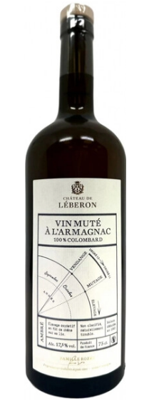 Вино Chateau de Leberon  Vin Mute a l'Armagnac Colombard 1987  750 мл 17,5%