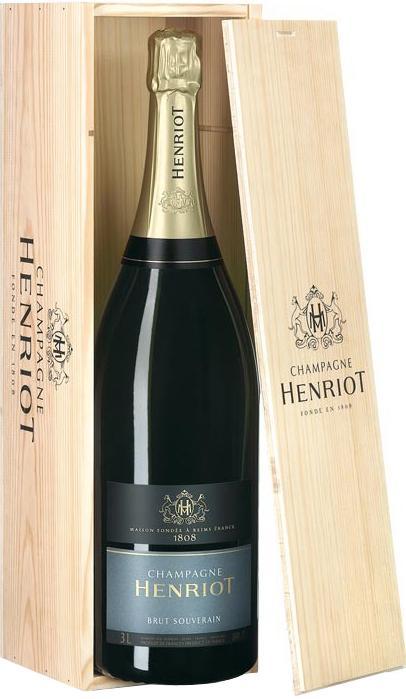 Шампанское Henriot   Souverain  Brut wooden box  3000 мл
