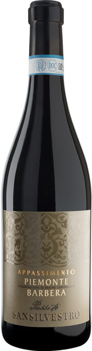 Вино San Silvestro, Barbera Passito Appassimento, Piemonte DOC  Сан Сильвестро, Барбера Пассито Аппассименто  2021 750 мл