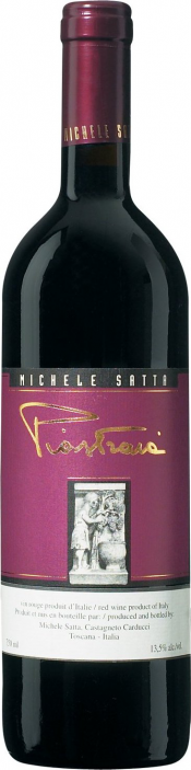 Вино Michele Satta Piastraia  Bolgheri DOC   Пьястрайя Болгери Суперьоре 2018  750 мл