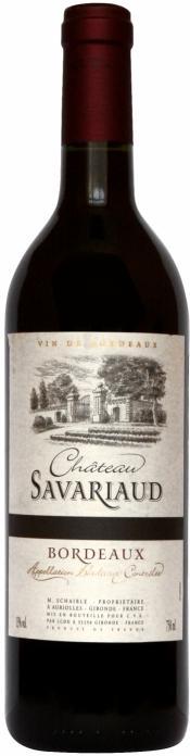 Вино Chateau Savariaud Bordeaux AOC  2012 750 мл